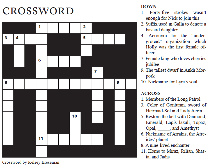 Crossword May 2012 Frankly Speaking